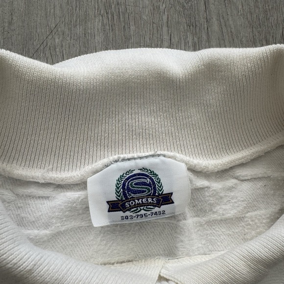 Vintage Aspen Colorado Collared Sweatshirt Size XL Textured White Thick Ski Snow - Picture 4 of 8